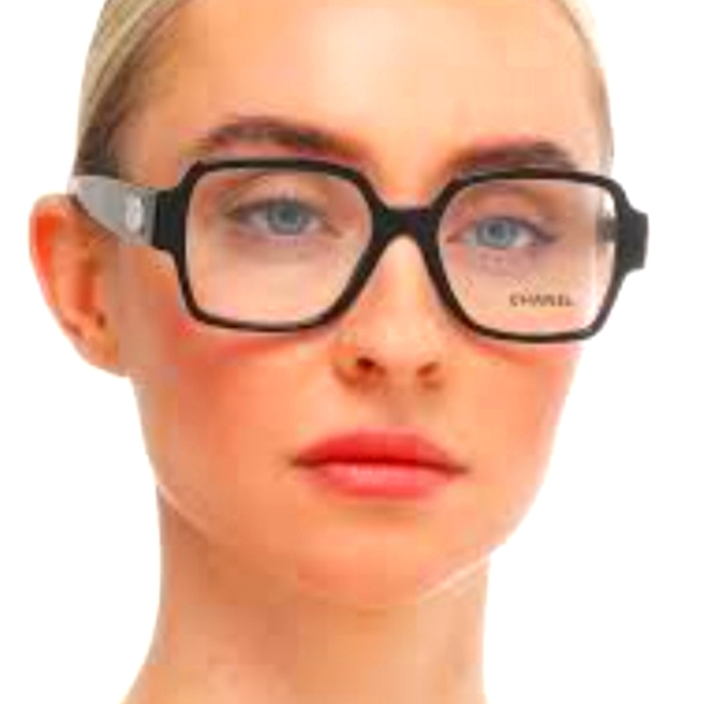 CHANEL EYEGLASSES Black  Ref.3438 C501 FRAMES 54-17-140 RX Blue light